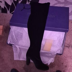 Stuart Weitzman Elegant Black Over-the-Knee Boots